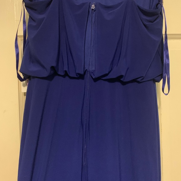 (NWT) ADRIANNA PAPELL Hailey Logan Blue Maxi Dress…sized 3/4 - Picture 6 of 8